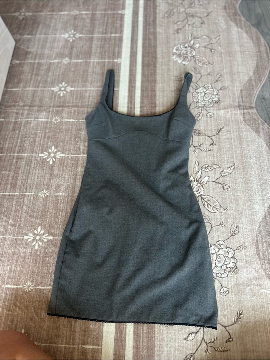 Zara Dresses & Skirts - Zara Charcoal Gray Mini Bodycon Dress